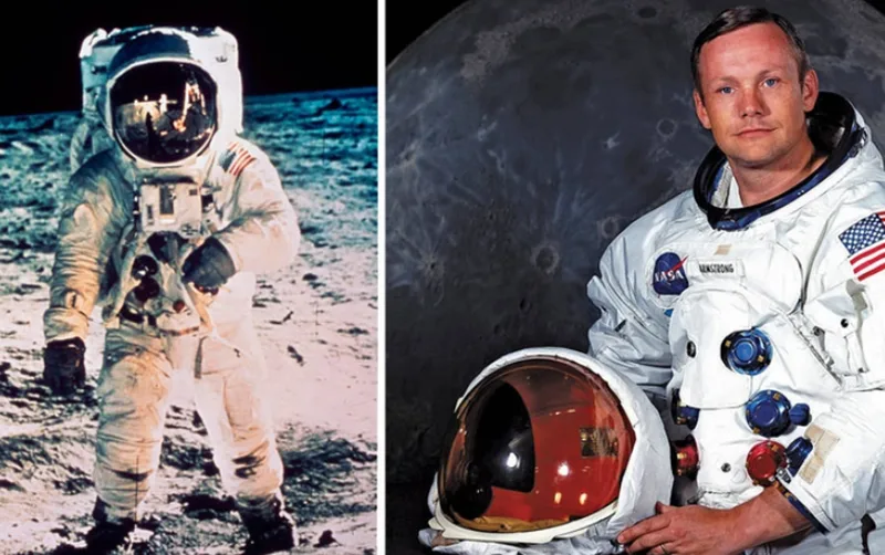 Chân dung phi hành gia Neil Armstrong - người đầu tiên đặt chân lên Mặt Trăng.